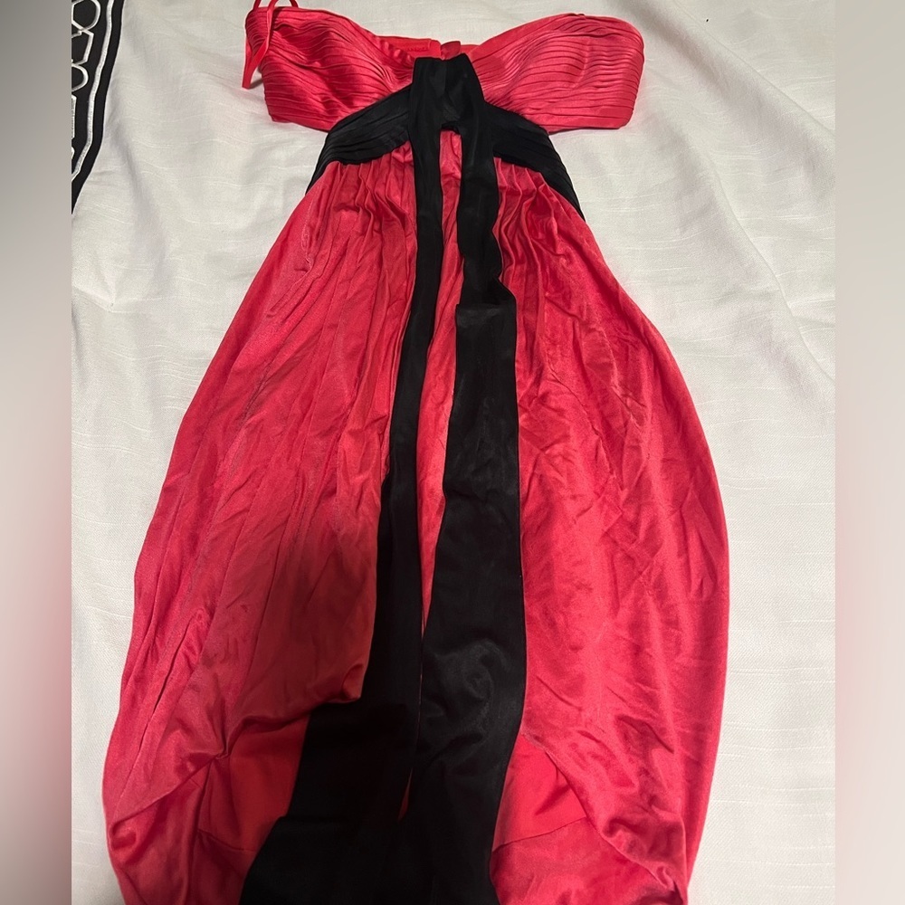 BCBG Satin Midi Dress Y2K Minimalist Evening Wear